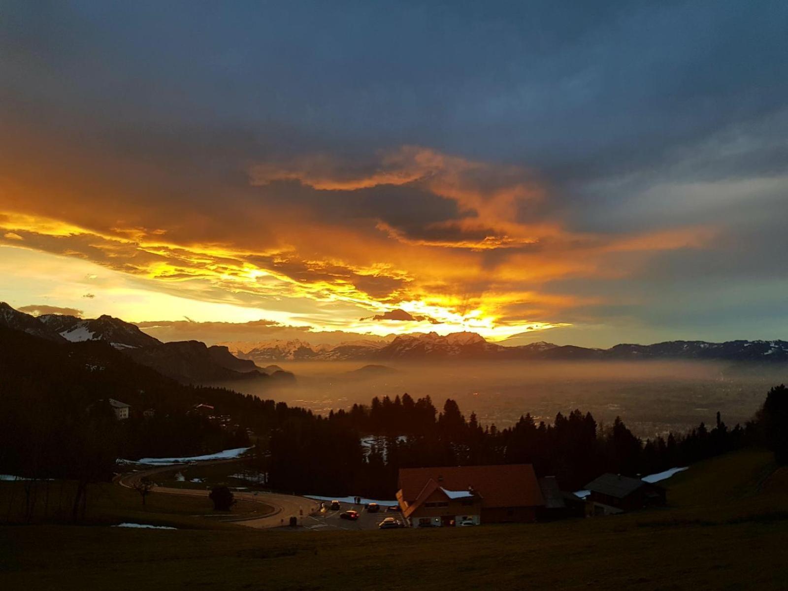Grosszuegige Ferienwohnung Am Skigebiet Boedele Mit Rheintalblick Дорнбирн Екстериор снимка
